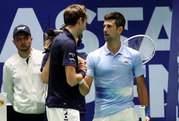 Astana Open, Νόβακ Τζόκοβιτς: «Πρόβλημα στον προσαγωγό ο Μεντβέντεφ – Κρίμα που ολοκληρώθηκε έτσι ο αγώνας» (vid)