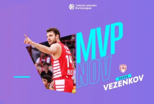 Euroleague: MVP του μήνα ο Βενζέκοβ