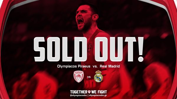 Sold Out το Ολυμπιακός-Ρεάλ Μαδρίτης