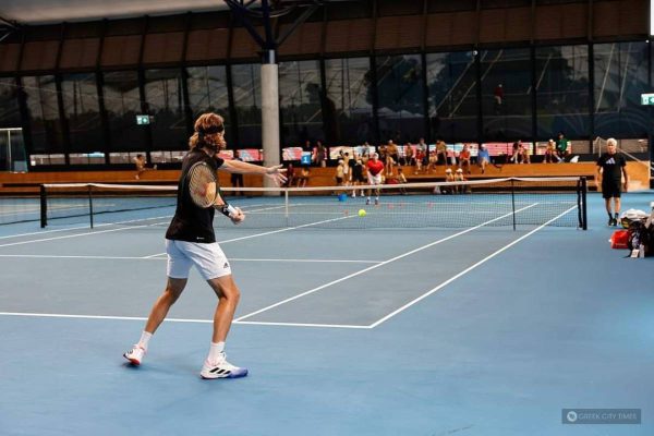 Australian Open: Προετοιμασία ενόψει του μεγάλου τελικού για τον Τσιτσιπά (pics)