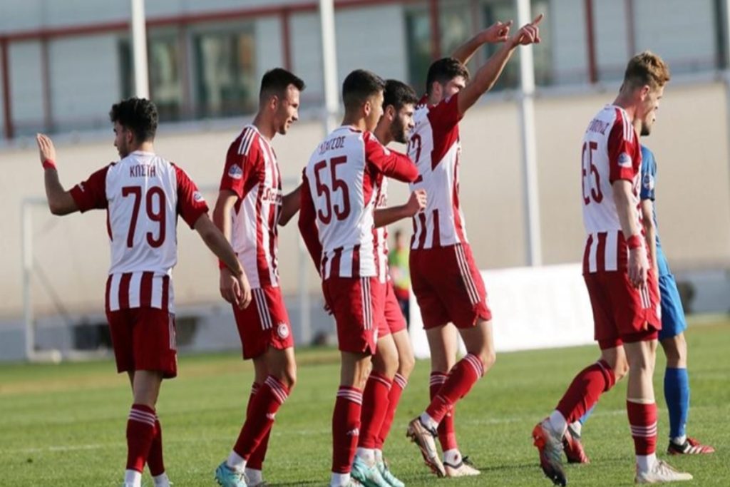 Ολυμπιακός Β’-Ηρόδοτος 4-0:  Διέλυσαν τους Κρητικούς και ανεβαίνουν οι ερυθρόλευκοι