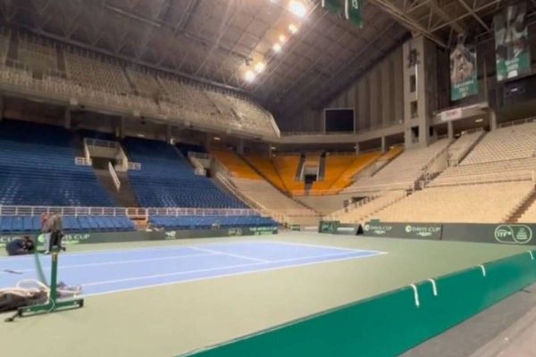 Davis Cup: Σε εξέλιξη οι εργασίες στο ΟΑΚΑ ενόψει της μεγάλης διοργάνωσης (pic)