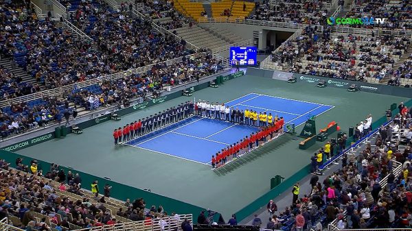 Davis Cup: Ενός λεπτού σιγή για τους δύο αδικοχαμένους πιλότους (vid)