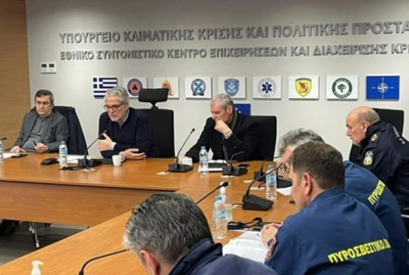 Κακοκαιρία: Νέα σύσκεψη στο υπ. Κλιματικής Κρίσης και Πολιτικής Προστασίας – Τι αποφασίστηκε