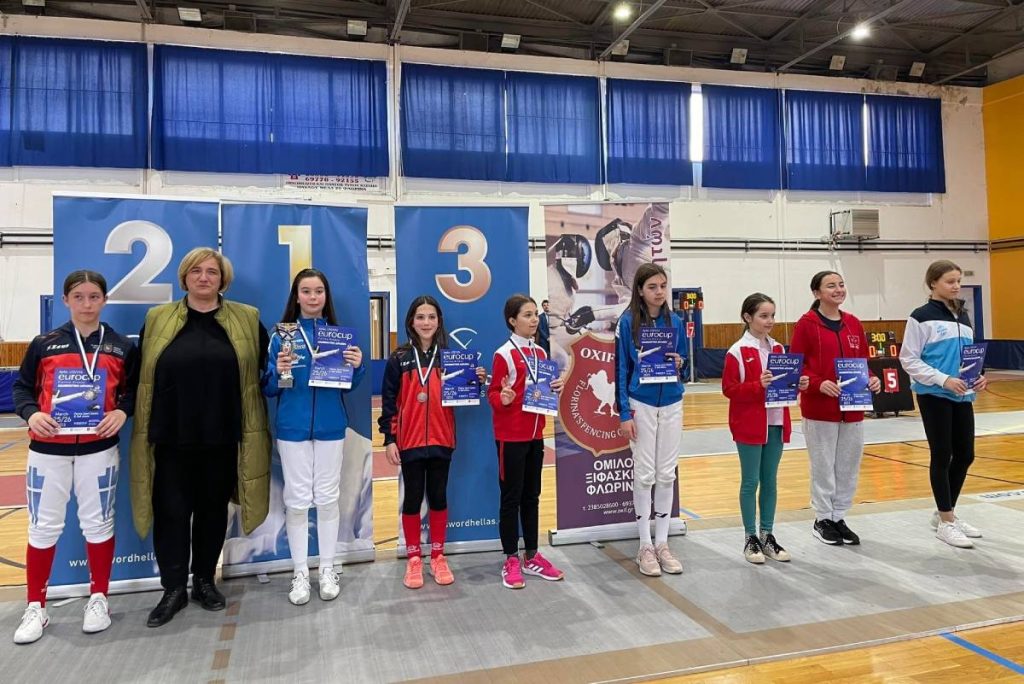 Eurocup U12: “Ασημένια” η Μαρίλια Κέκελη στο ξίφος μονομαχίας στη Φλώρινα