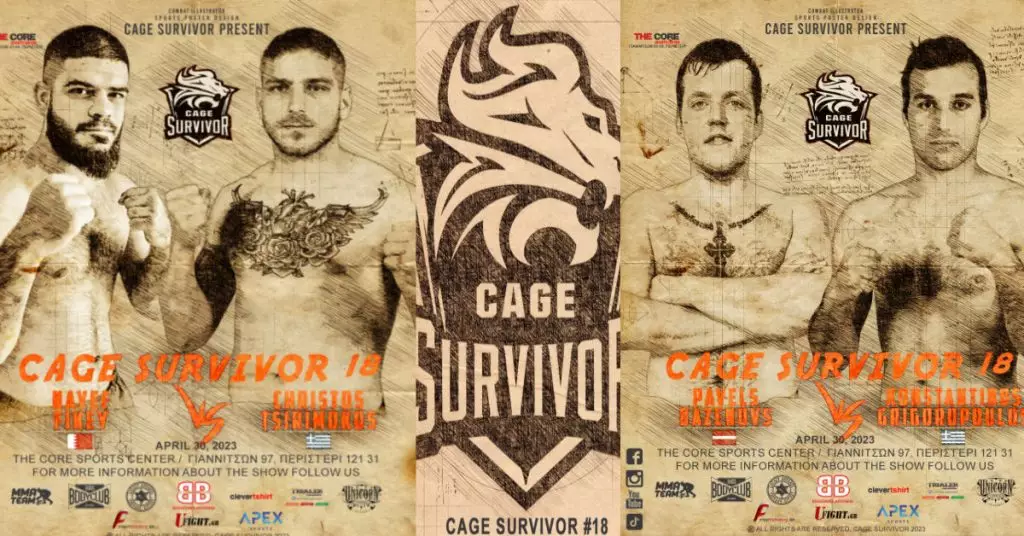 Cage Survivor 18 με πολλούς διεθνείς αγώνες, Κυριακή 30/4 (pics)