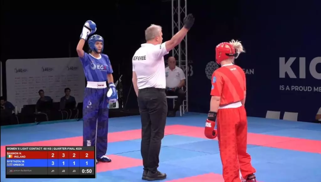 European Games Kickboxing: Κατάθεση ψυχής από Μάρθα Νυστάζου