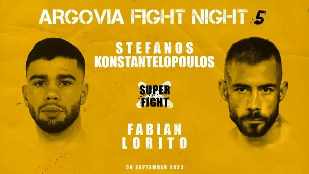 Στο Argovia Fight Night 5 στην Ελβετία 30 Σεπτεμβρίου και ο Στέφανος Κωνσταντελόπουλος