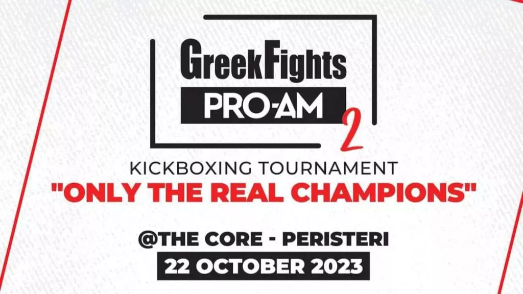 Greek Fights Pro Am 2: Ολόκληρη η κάρτα του event