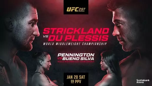 UFC 297: Strickland – du Plessis, Pennington – Bueno Silva τα ματς τίτλων στο Τορόντο