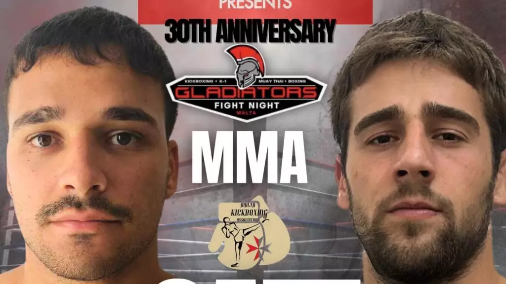 Ο Άγγελος Νίτσας στο GLADIATORS Fight Night 30 στη Μάλτα για αγώνα MMA