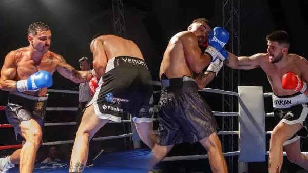 Ο αγώνας του Τσαγκράκου με τον Σωτηρόπουλο στο Golden Corner Boxing Show (vid)