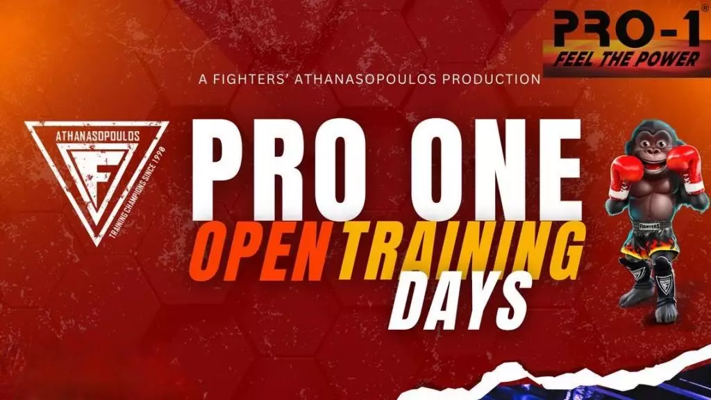 Έρχεται η πρώτη PRO ONE Open Training Day της νέας σεζόν από τους Fighters Athanasopoulos